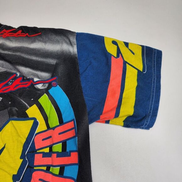 Jeff Gordon Chase Authentics‎ Follow The Leader Shirt AOP Skittles Size Large - Picture 12 of 14